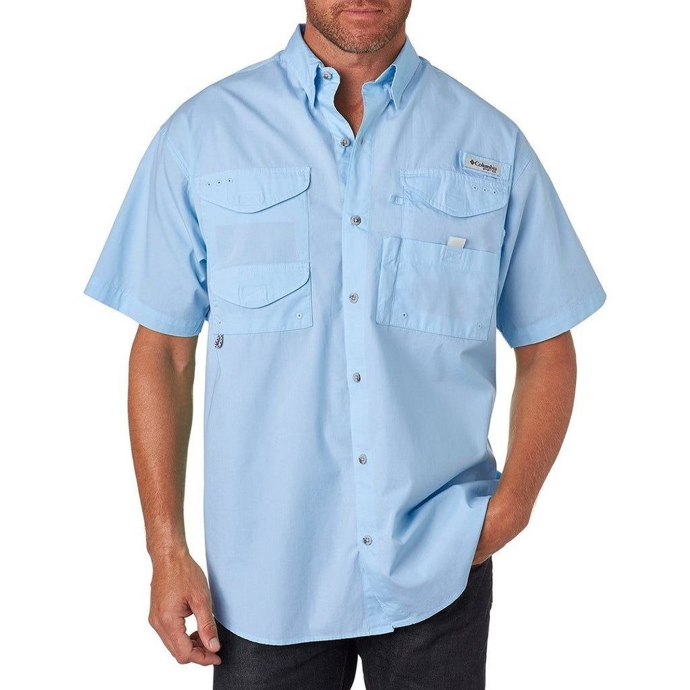 NWT Columbia Medium PFG Bonehead SS Short Sleeve Button Up Shirt